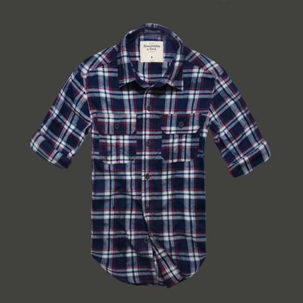 Abercrombie Fitch Hombres Plaid Camisa AF6968